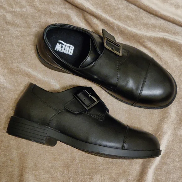 Like New - The Drew Canton Black Leather Shoes, 8W - Picture 1 of 13